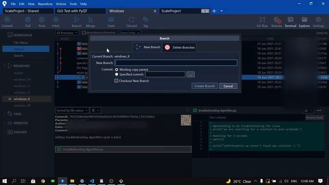8-Sourcetree (Create, Rename & Delete) Git Branches смотреть онлайн