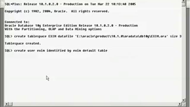 Create Oracle Tablespace смотреть онлайн