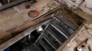 Установка вентилятора наддува в печь на отработке Ч1