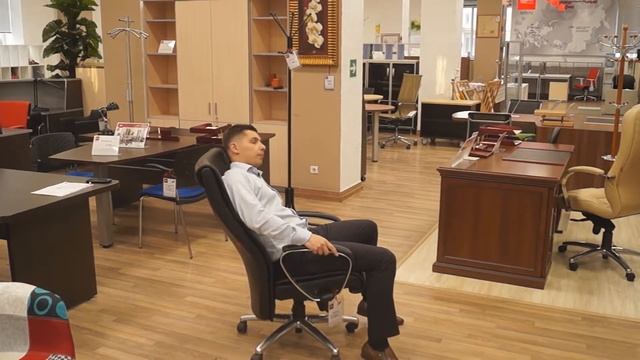 Кресло руководителя DEFO KCE-C800STG Tornado Натуральная кожа смотреть онлайн