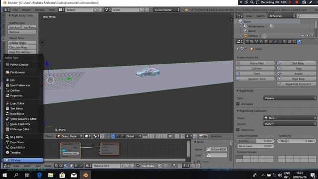 Blender Car Crash Animation (Collision,Camera 3d anim EASY tutorial Video) 2019 смотреть онлайн