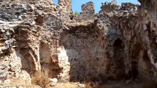 Аланья. Руины крепости Кызылджашехир. смотреть онлайн