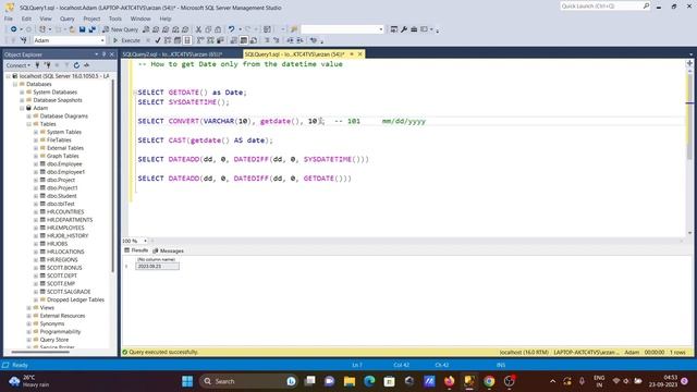 How to get only Date from Datetime in SQL Server смотреть онлайн