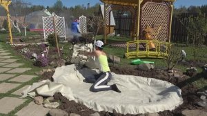 6 соток 2 мая 2023 года. Утро. Хроника оформления пруда.