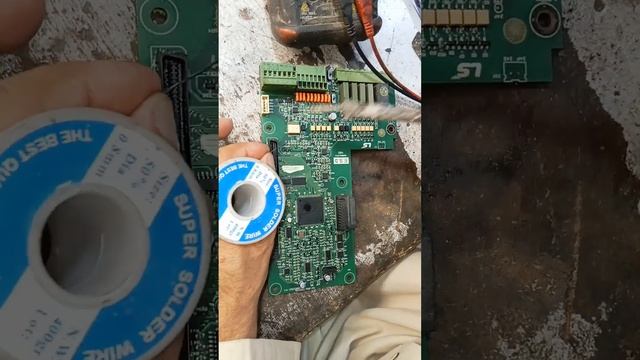LS INVERTER CPU DRY SOLDERING.
