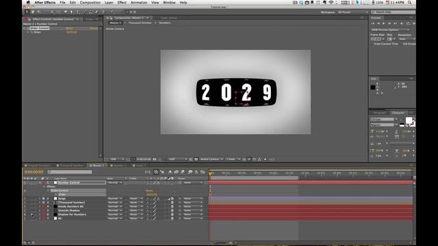 Odometer After Effects Tutorial смотреть онлайн