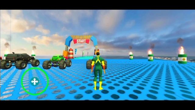 Ride a crazy mega ramp challenge in GT car stunt with monster truck смотреть онлайн