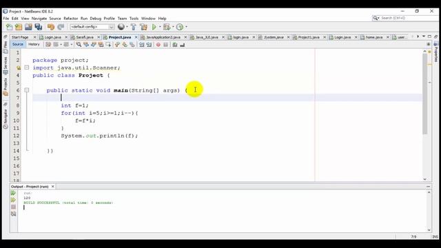 How to write factorial program in java to calculate the factorial number? смотреть онлайн