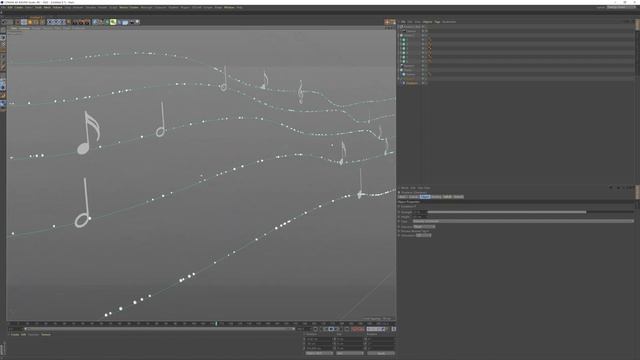 CINEMA 4D Music Note Spline Wave Tutorial l 스플라인 출렁이게하기 смотреть онлайн