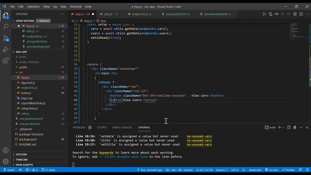 02- Primer Proyecto en React mediante variables de entorno смотреть онлайн