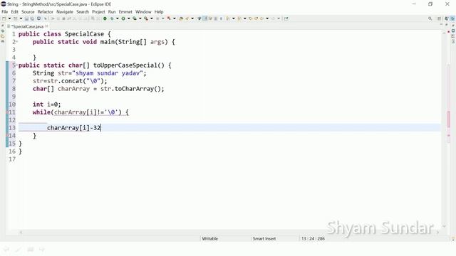 convert lowerCase to upperCase with space in java || Shyam Sundar смотреть онлайн
