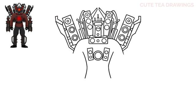 How To Draw Upgraded Titan Speakerman from Skibidi Toilet | Easy Drawing Tutorial смотреть онлайн