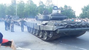 погрузка танка т-72