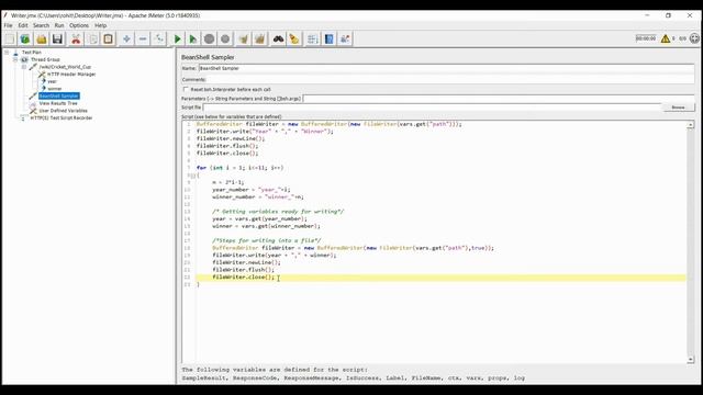 JMeter Beanshell Tutorial to Write into File смотреть онлайн