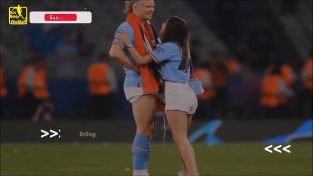 Isabel Haugseng Johansen the beautiful angel who cheers up Erling Haaland in Champions League смотреть онлайн