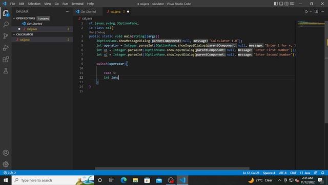 Java JOptionPane Calculator using switch case смотреть онлайн