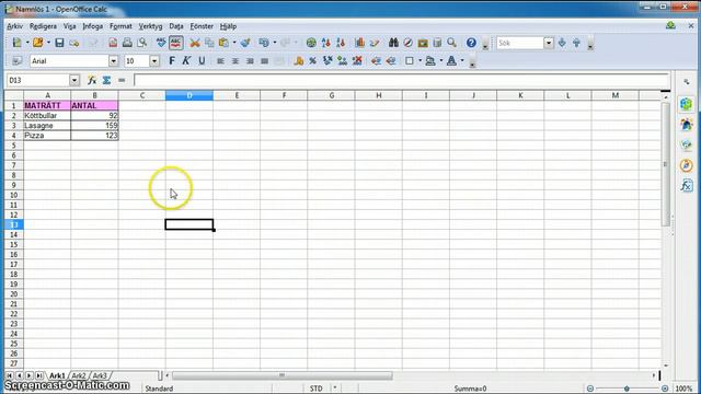 Diagram och tabell i OO Calc смотреть онлайн