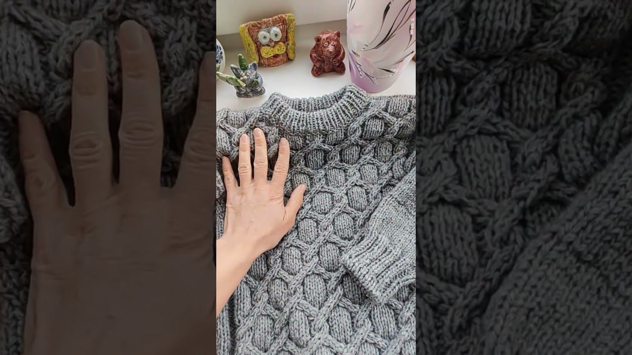 Новый джемпер для сыночка #вязание #вязаниеспицами #вязаныйджемпер #вязаниедлядетей смотреть онлайн