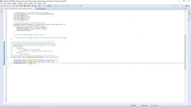Java - Basic OOP - Custom Class Methods & Client Class Development (Star Wars) - Mod3, Les1, Vid 5/ смотреть онлайн
