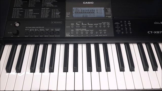 how to pick the tone of Song Bank in Casio CTX 870 IN смотреть онлайн