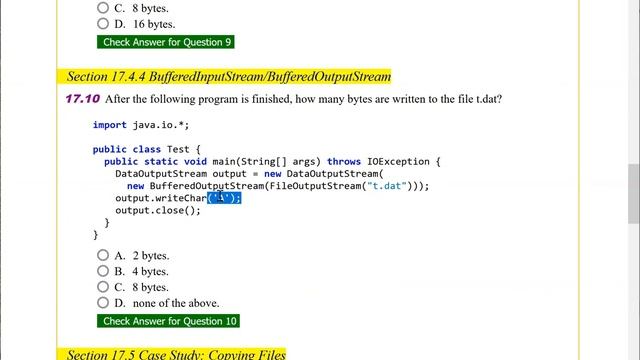 Daniel Liang Java Chapter 17 Multiple Choice Questions смотреть онлайн