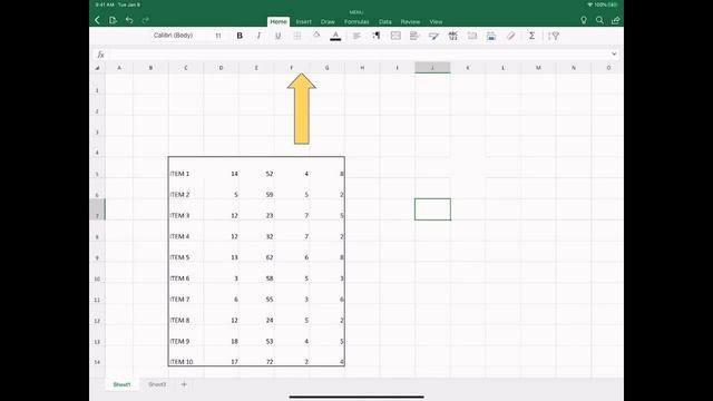 Basic Excel Menu for IPad смотреть онлайн