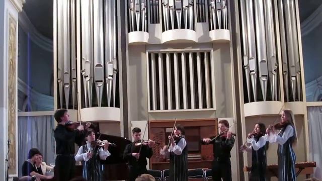 The best violin ensemble. Reporting concert music school. Organ Hall. Dnepropetrovsk смотреть онлайн