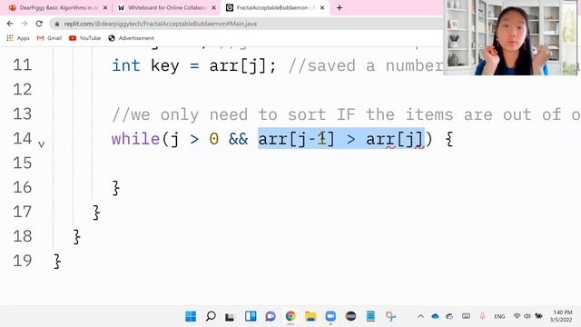 DearPiggy Basic Algorithms in Java - Insertion Sort Written Code Tutorial смотреть онлайн