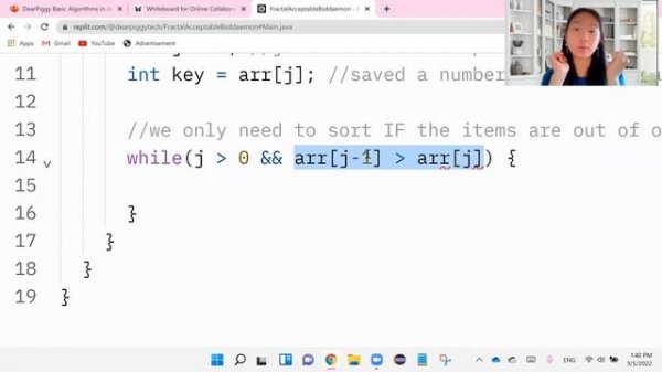 DearPiggy Basic Algorithms in Java - Insertion Sort Written Code Tutorial