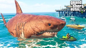 ПОЙМАЛ ОГРОМНУЮ АКУЛУ МЕГАЛОДОН В ГТА 5 МОДЫ! МЕГ ОБЗОР МОДА В GTA 5! ИГРЫ ГТА ВИДЕО MODS