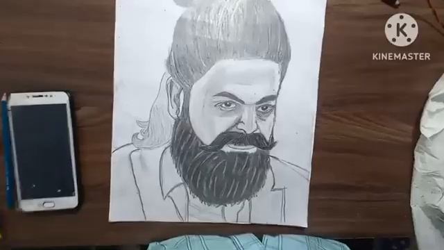 Unleashing the Power of Pencil Drawing Rocky Bhai like a Pro! смотреть онлайн