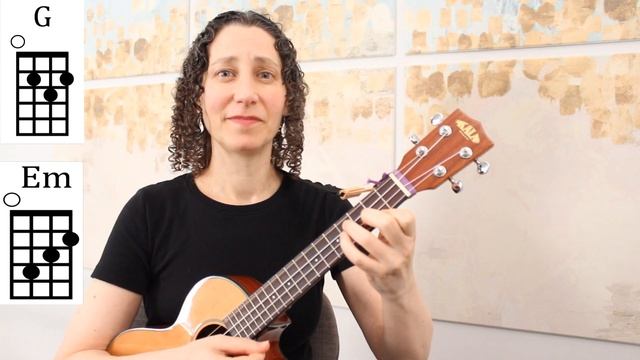 The EASY Way To Change Chords From G to Em on Ukulele смотреть онлайн
