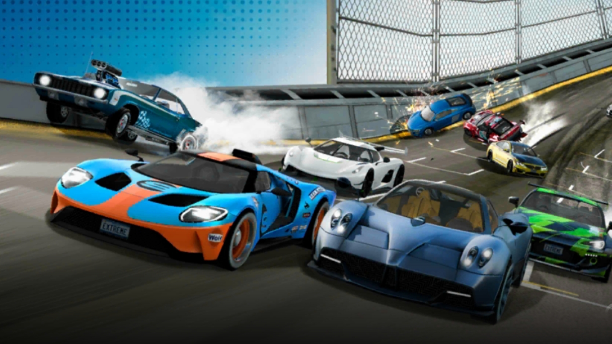 играем в экстрим кар дривинг симулятор