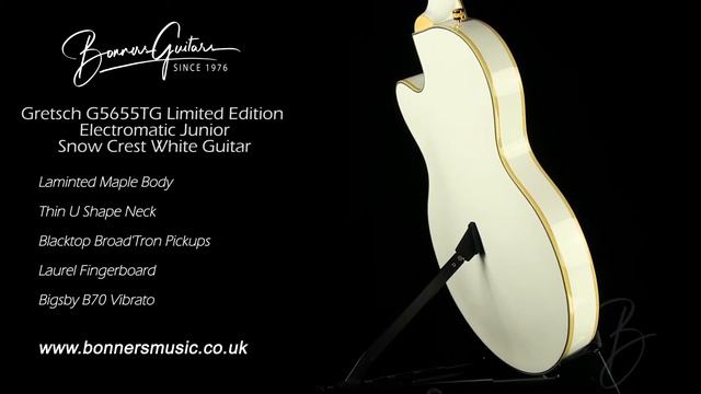 Gretsch G5655TG Limited Edition Electromatic Junior Snow Crest White Guitar смотреть онлайн
