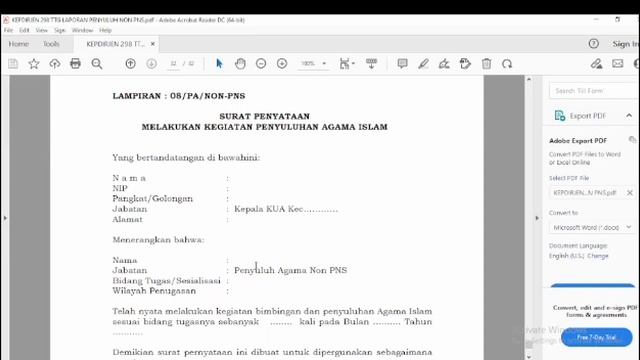 APLIKASI LAPORAN PENYULUH AGAMA ISLAM NON PNS_PAH смотреть онлайн