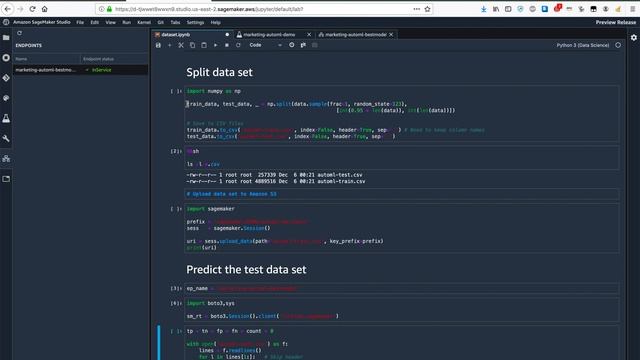Amazon SageMaker Studio - Deploying a model to an endpoint смотреть онлайн