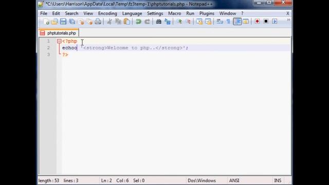 Basic PHP Tutorial 2: Print and Echo смотреть онлайн