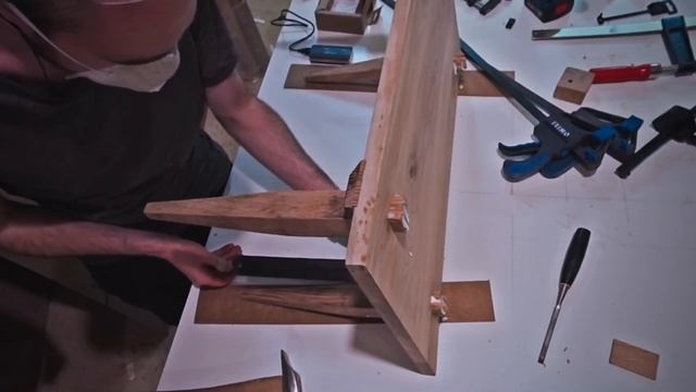 ISAEVCRAFT // Банкетка в прихожую // Ash/oak bench for hallway смотреть онлайн