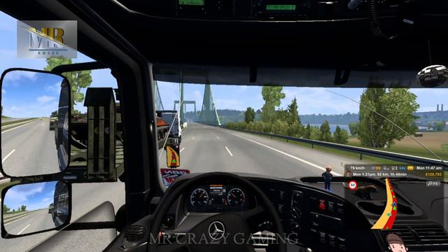 Mercedes Axor | Army tank cargo | ETS2 | logitech g29 смотреть онлайн