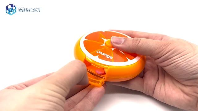 Таблетница с автоподачей на неделю 7 дней, апельсин / Mirazen смотреть онлайн
