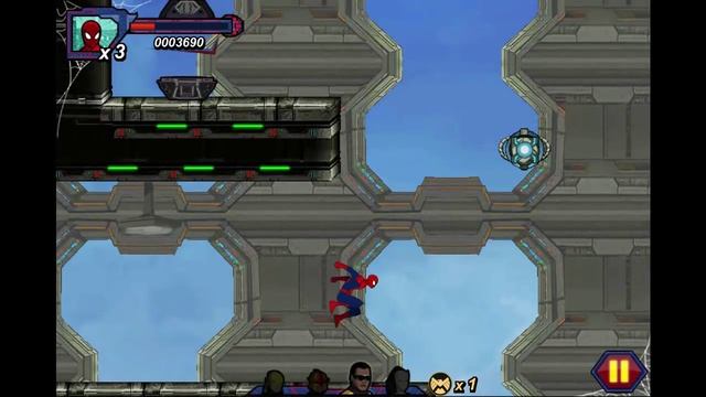 Ultimate Spiderman Iron spider game mission 1 - spiderman games - yourchannelkids смотреть онлайн