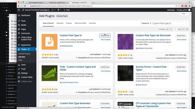 Installing and Activating the Custom Post Type UI Plugin in WordPress смотреть онлайн