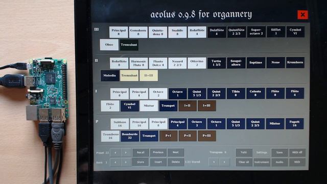 Aeolus pipe organ emulator on a Raspberry Pi смотреть онлайн