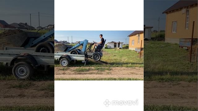 Транспортировка мини трактора. ~800 кг.