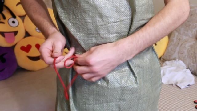 КАК сделать ШИКАРНОЕ ПЛАТЬЕ из МЕШКА! смотреть онлайн