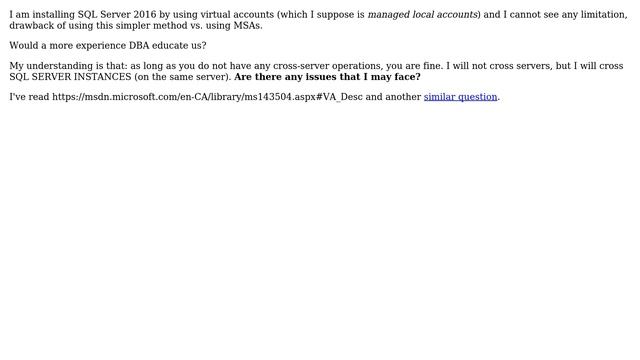 Databases: Installing SQL Server with Virtual Account / (managed local accounts) смотреть онлайн