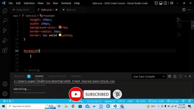 SASS Crash Course 2022 | Sass Mixin Tutorials | SASS Mixin and Mixin Arguments? смотреть онлайн