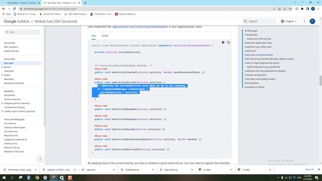 Como implementar app open ads de admob - Android Studio con Java смотреть онлайн