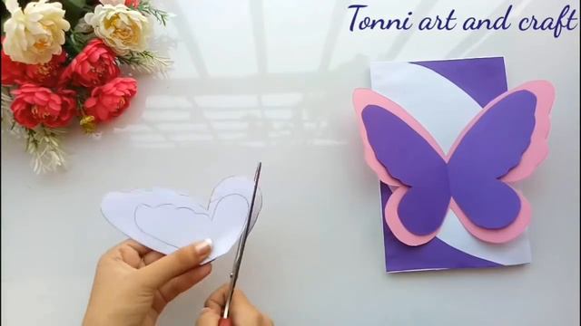 Beautiful Handmade Birthday card//Birthday card idea. смотреть онлайн