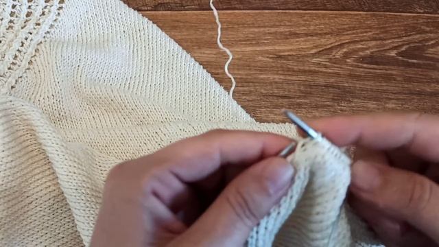 Мк № 5 Обвязка горловины для летней блузочки. смотреть онлайн